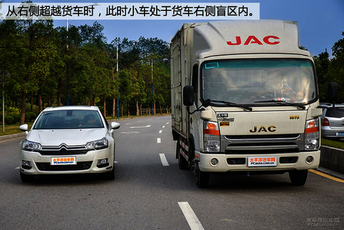 1 貨車右側(cè)盲區(qū)